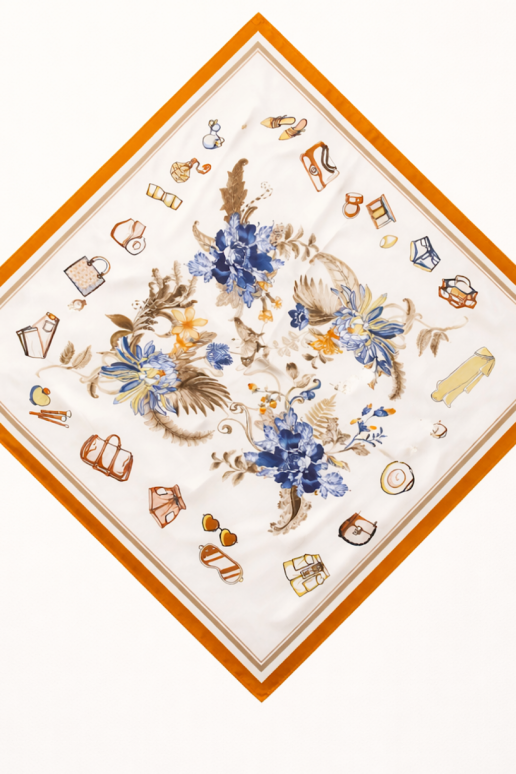 FOULARD IMPRIMÉ POLYNÉSIENNE