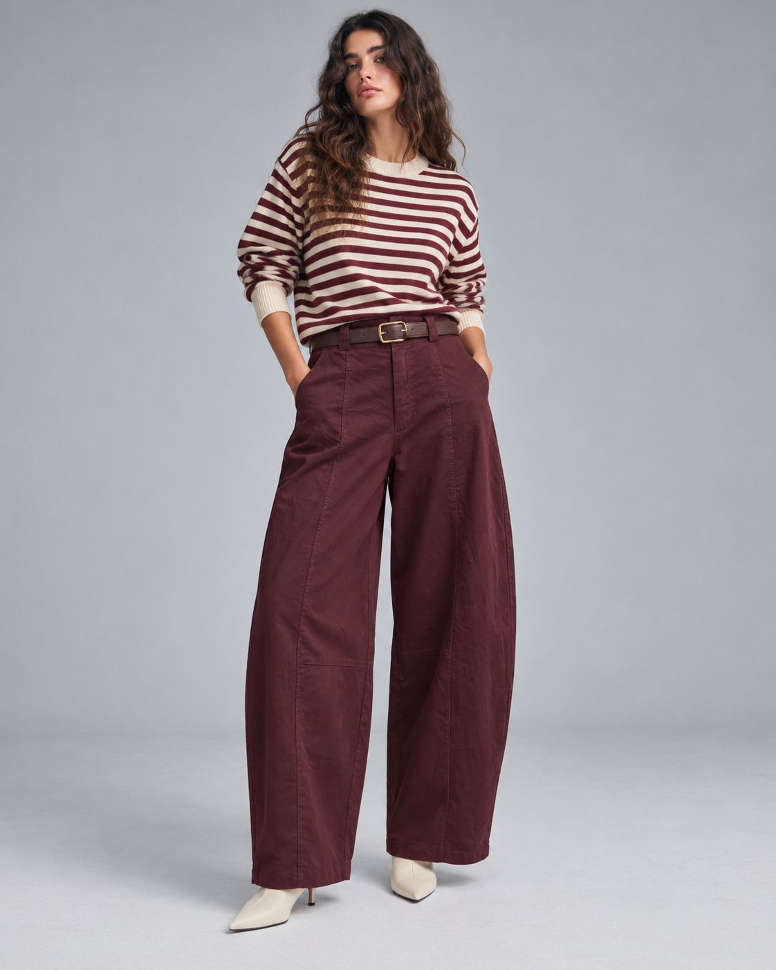 PANTALON GLOBO CON CINTURON