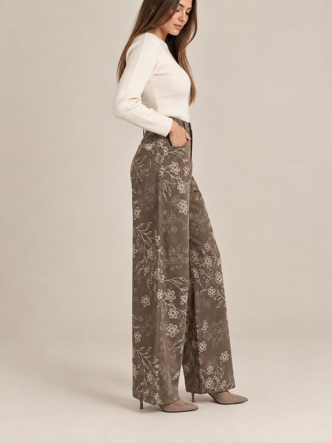 PANTALON VAQUERO FLOWER