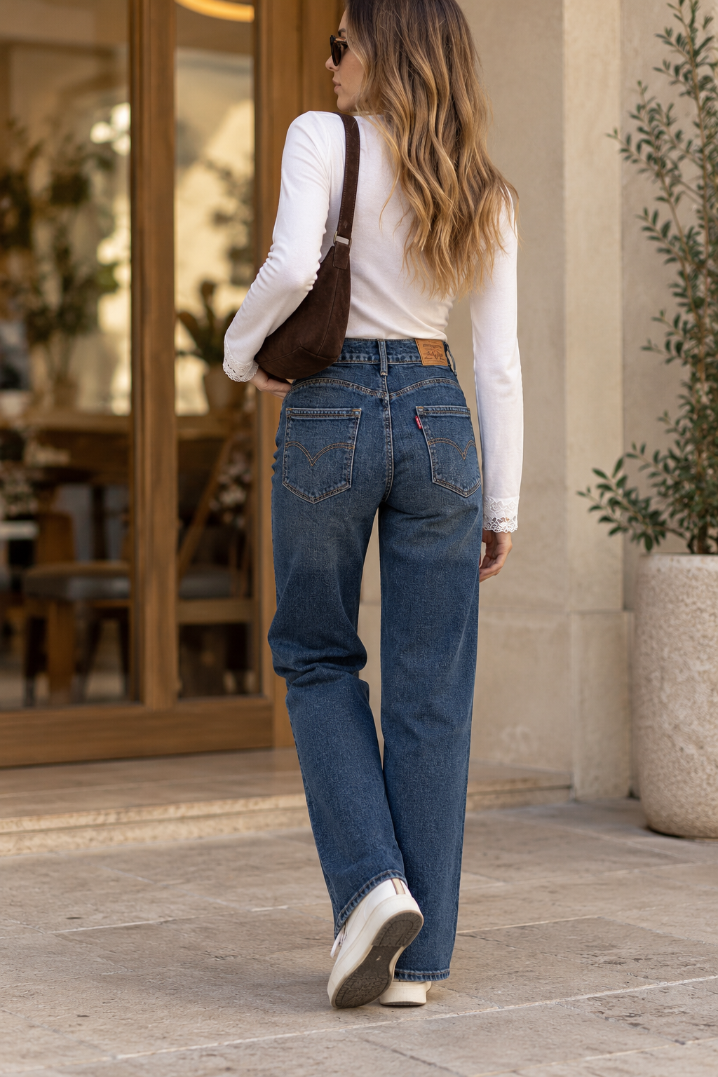 PANTALON VAQUERO CORTE RECTO OLIVIA