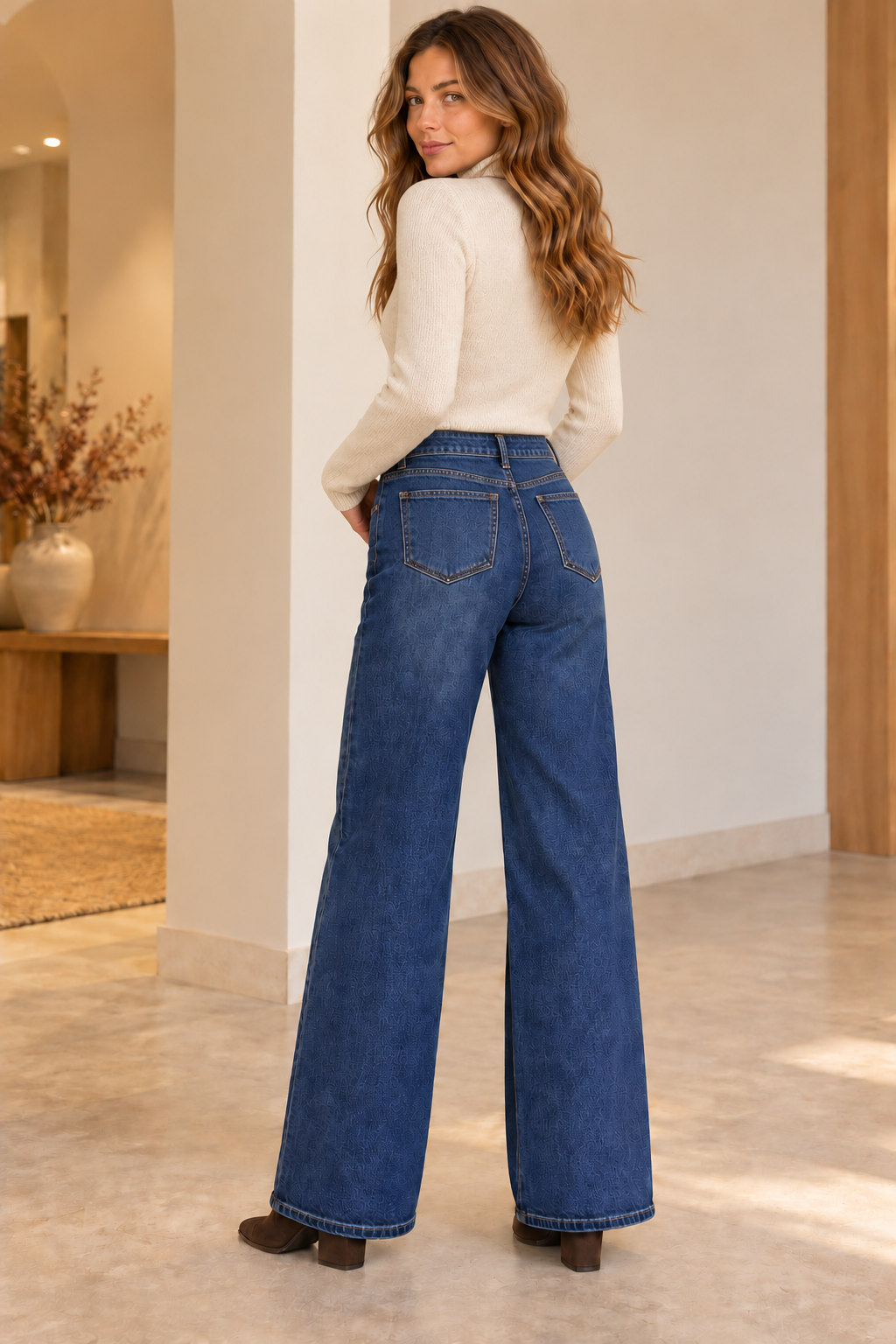 PANTALON VAQUERO WIDE LEG SARA
