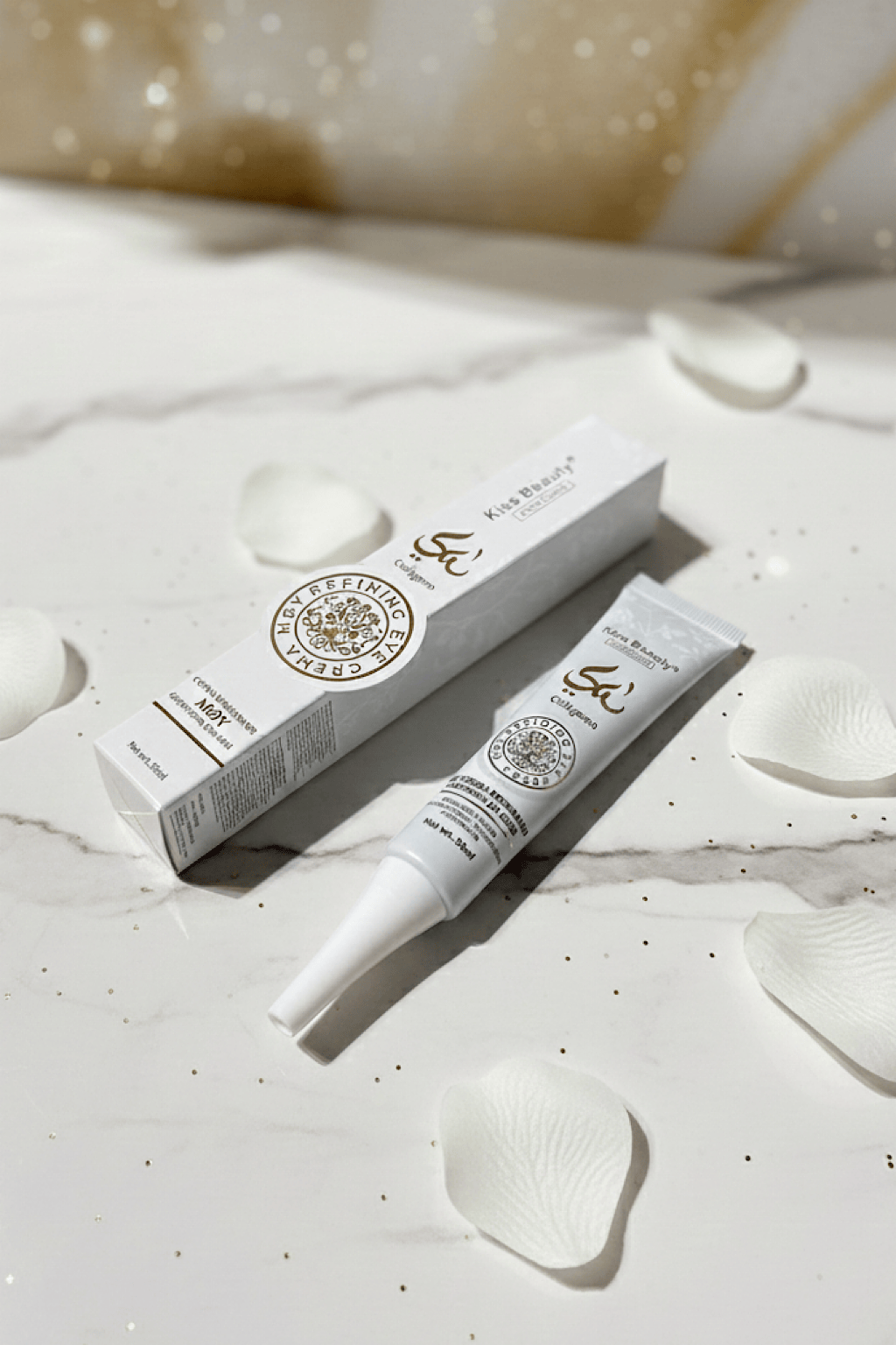 REGENERIERENDE AUGENKONTURCREME GEGEN AUGENRINGE MIT KOLLAGEN UND GOLD