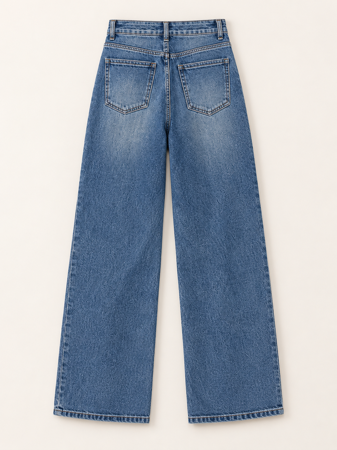 PANTALON VAQUERO CLARO EFECTO FAJA