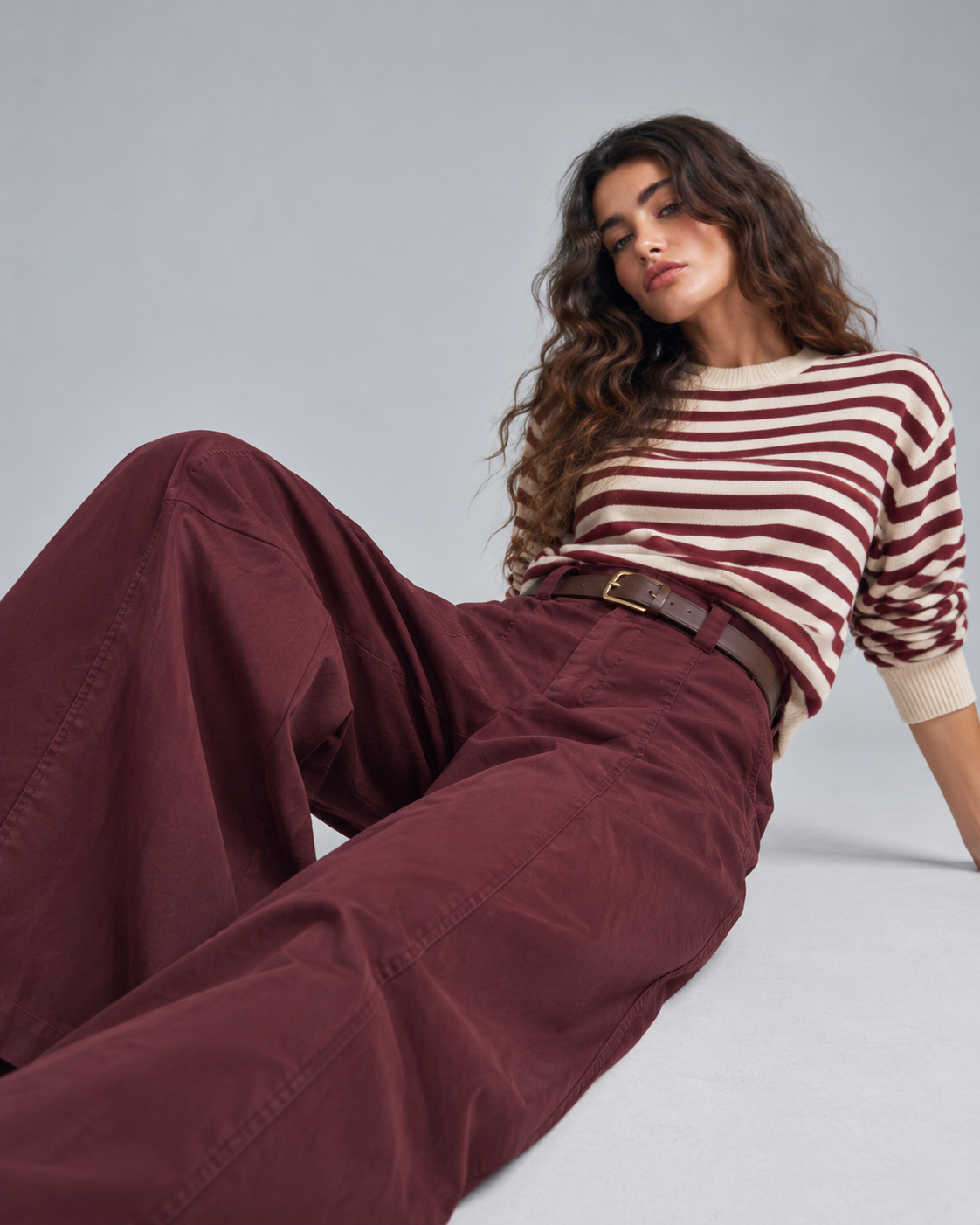 PANTALON GLOBO CON CINTURON