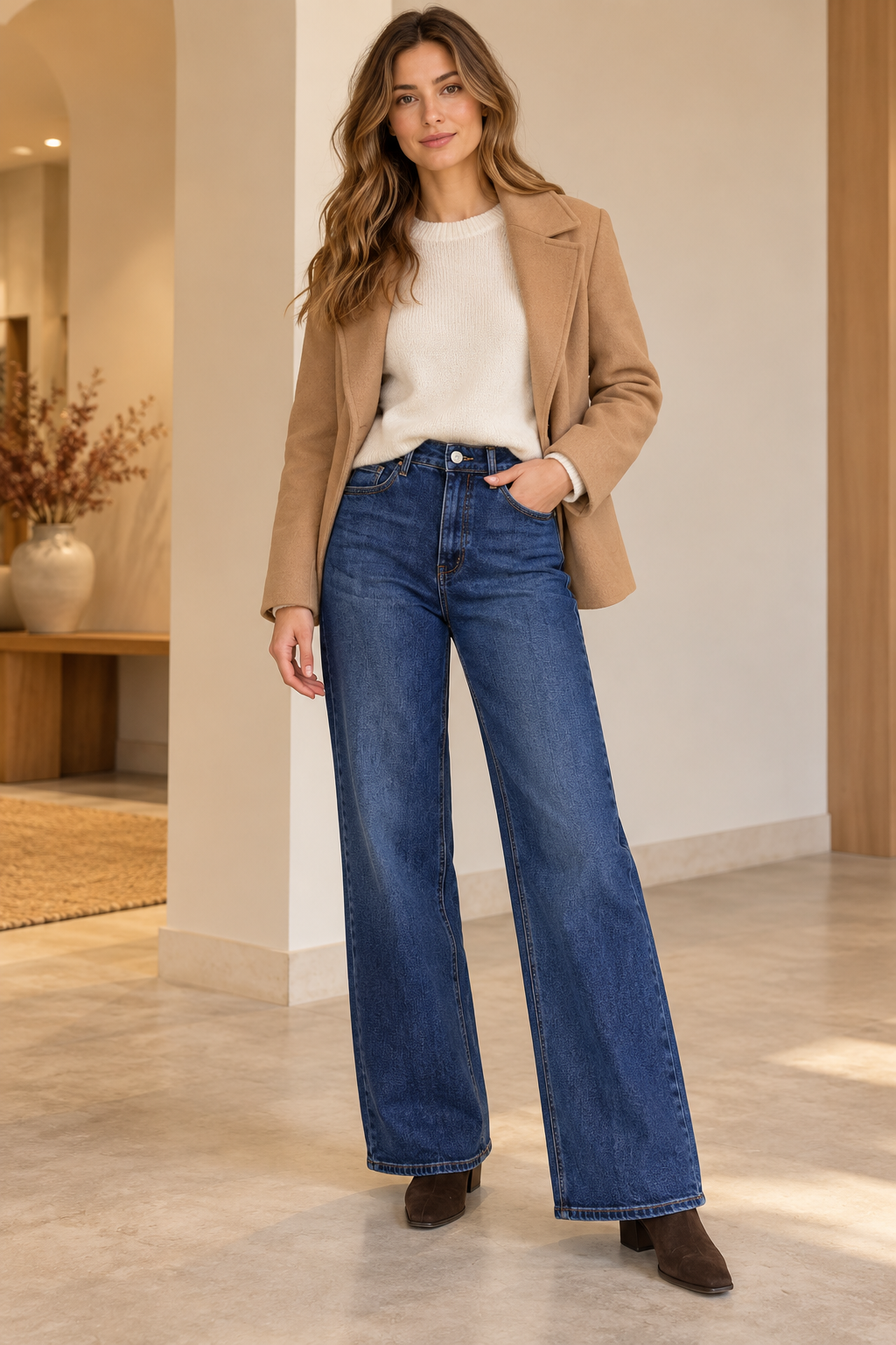 PANTALON VAQUERO WIDE LEG SARA