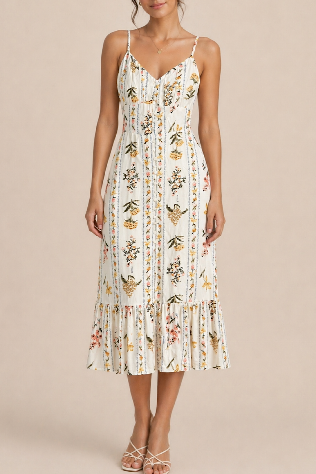 VESTIDO LARGO FLORAL