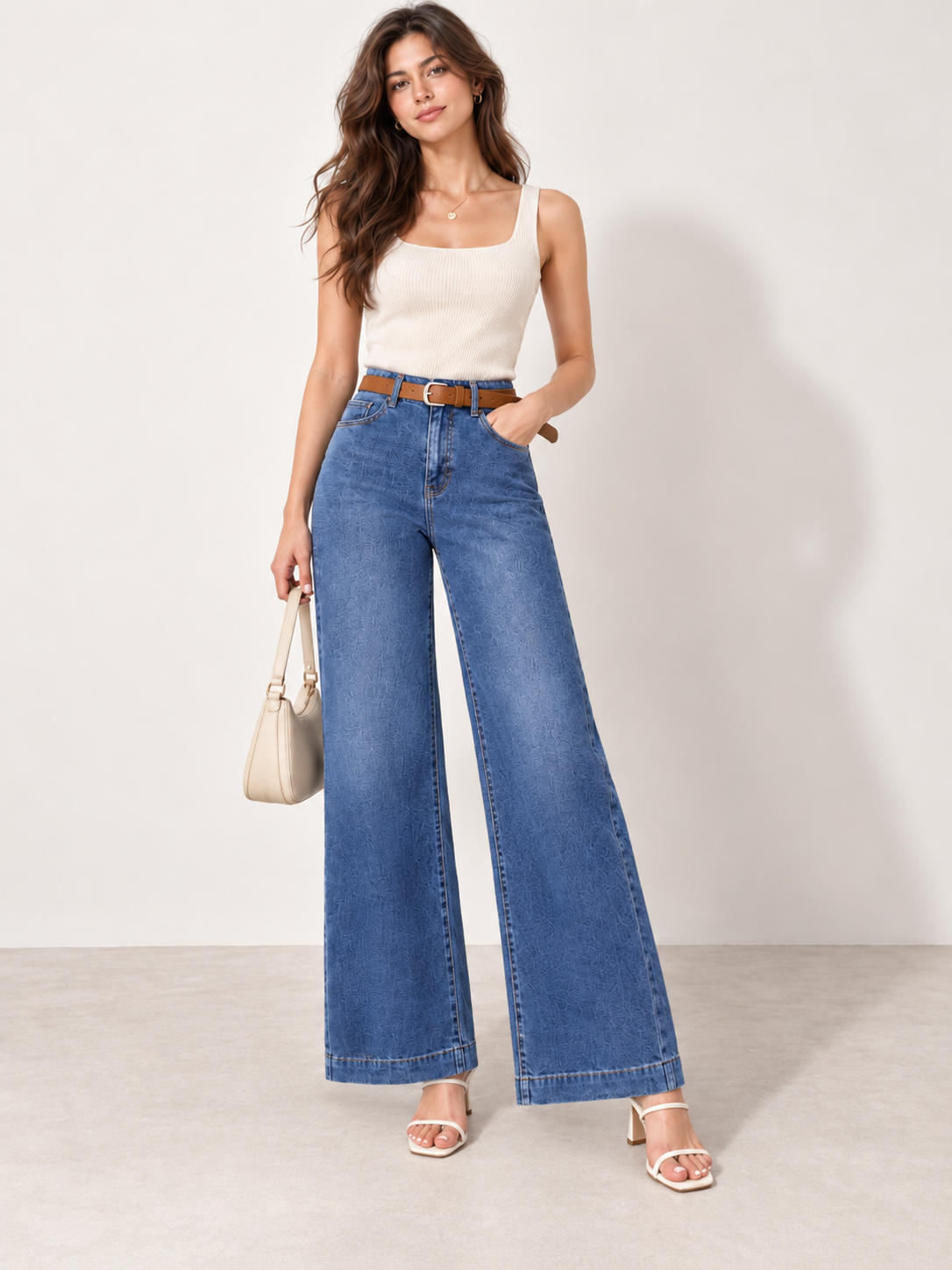 PANTALON VAQUERO LAULIA CON CINTURON