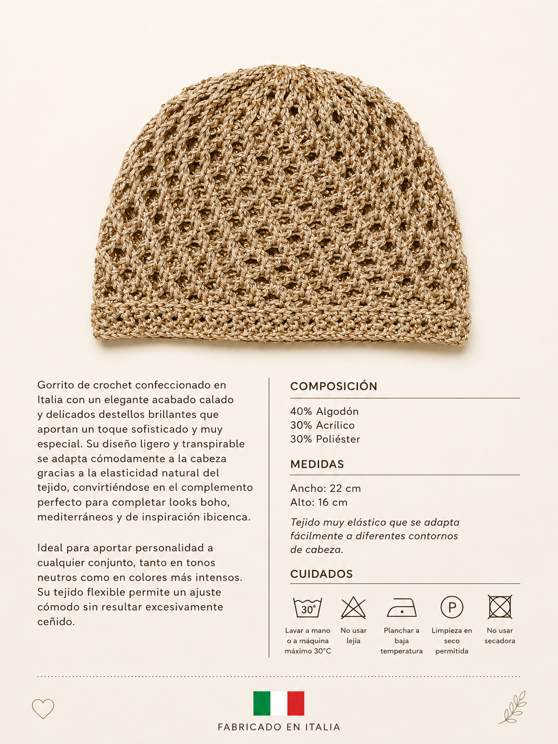 GORRITO CALADO LENTEJUELA