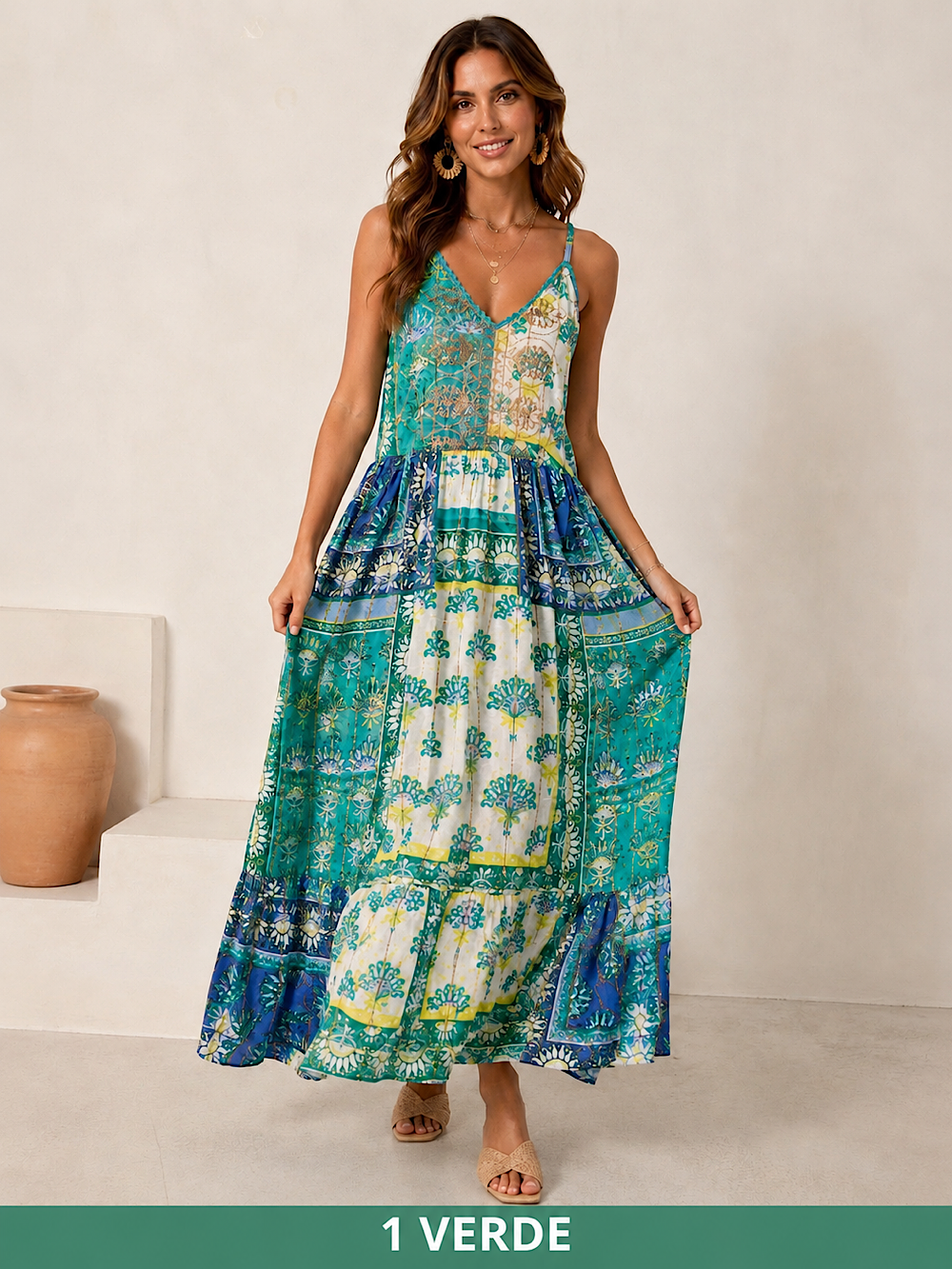 VESTIDO LARGO BOHO OASIS