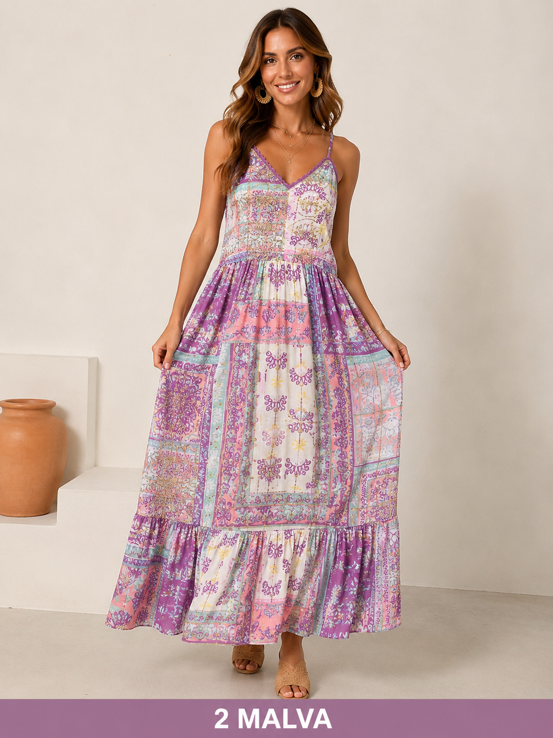 VESTIDO LARGO BOHO OASIS
