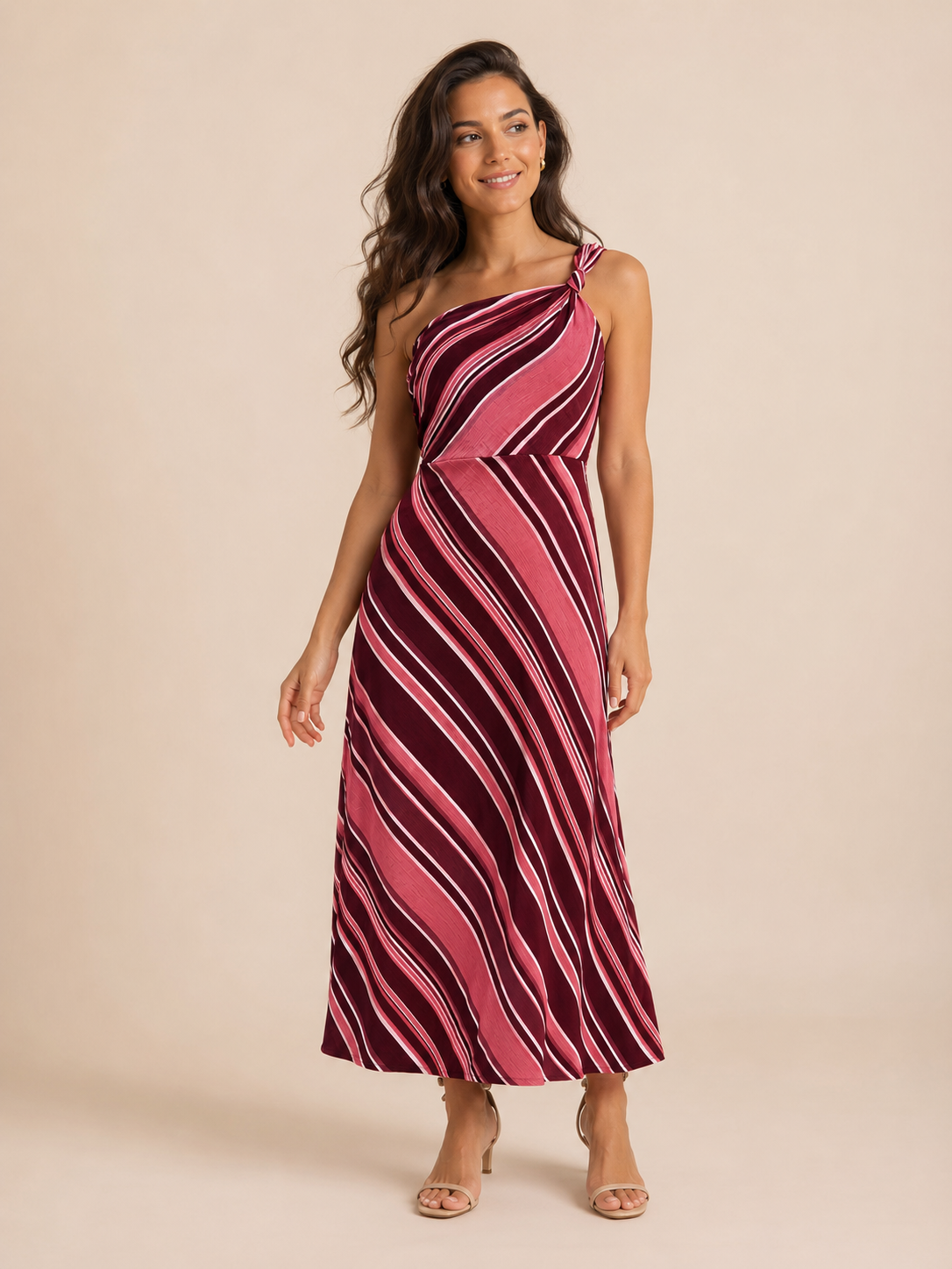 VESTIDO RAYAS MIDI ERICA
