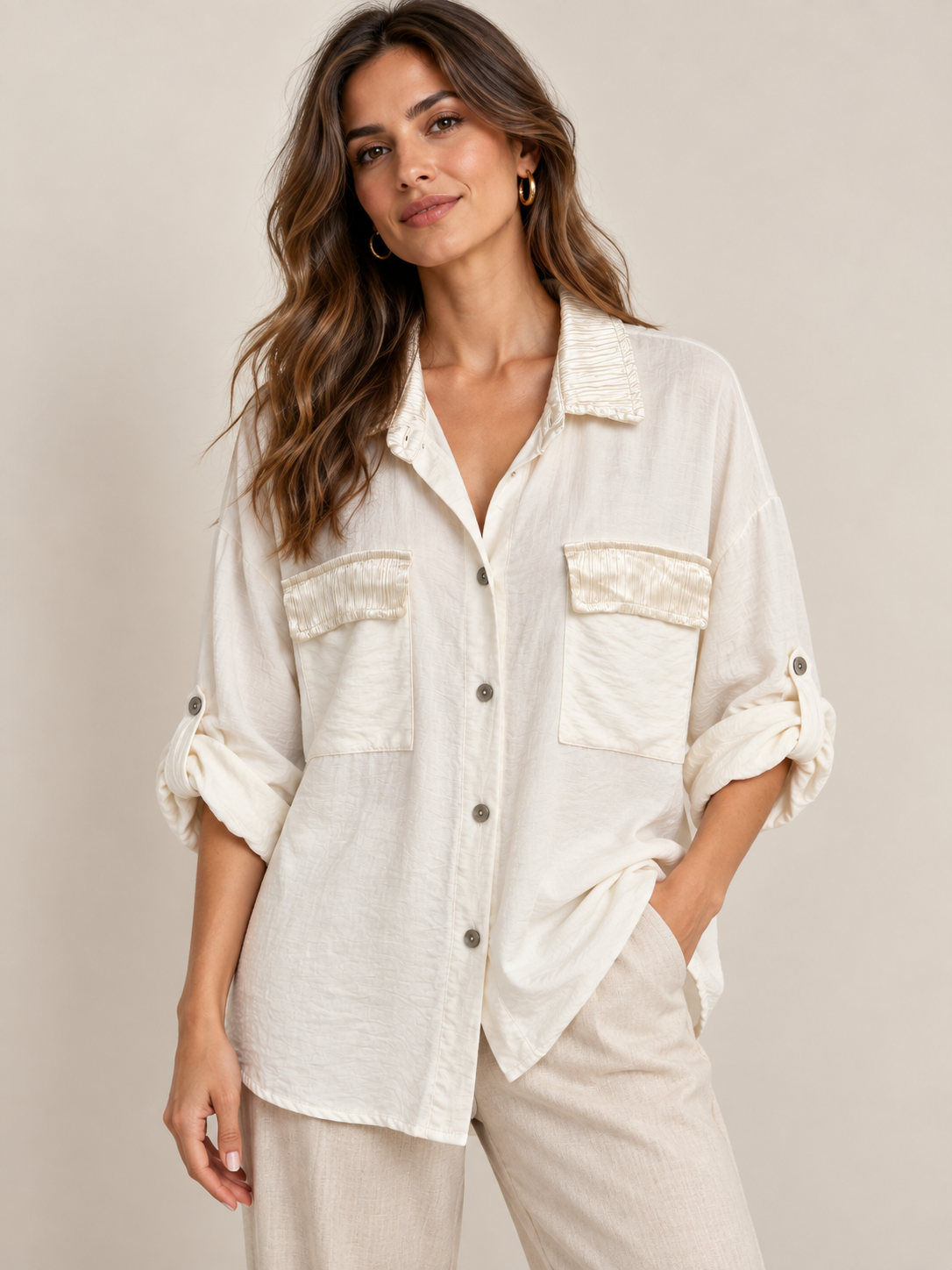 CAMISA CUELLO SATEN SIDNEY