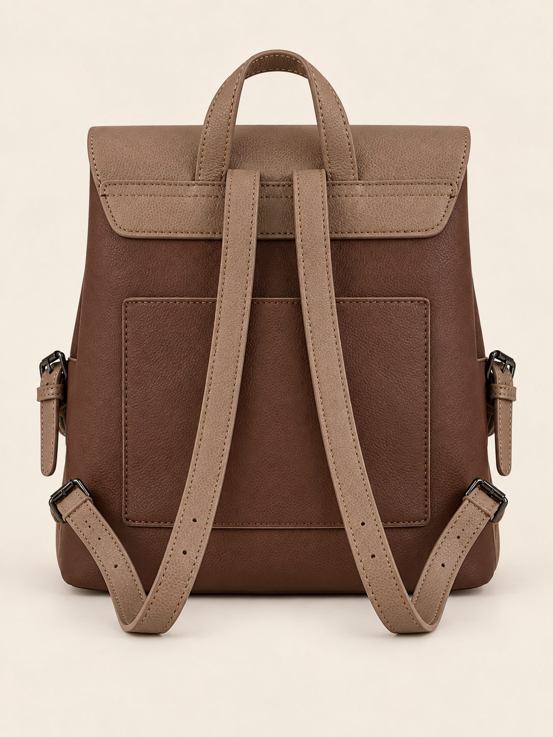 MOCHILA POLIPIEL CON HEBILLAS