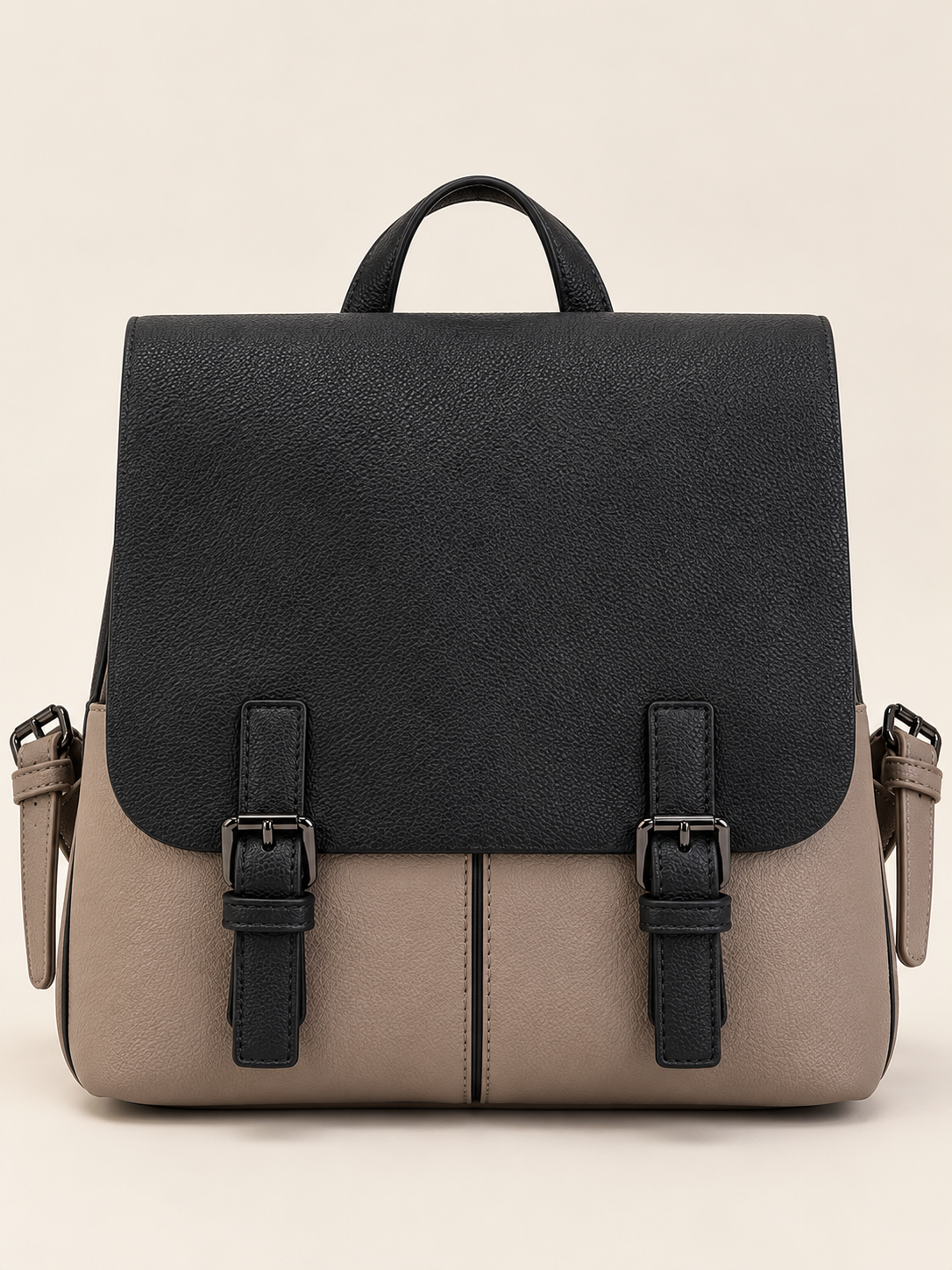 MOCHILA POLIPIEL CON HEBILLAS