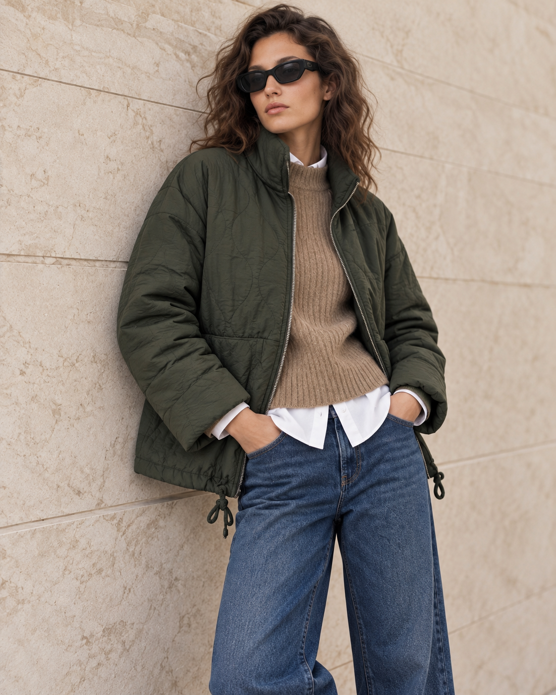 CHAQUETA LIGERA CON CREMALLERA