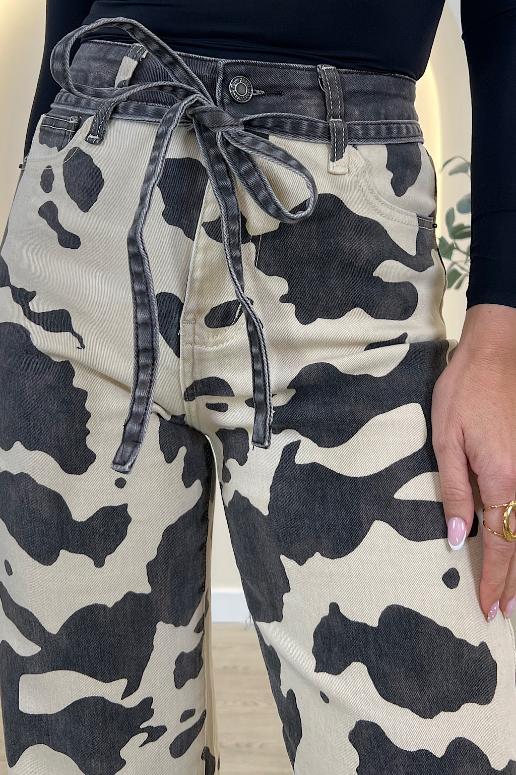 PANTALON ESTAMPADO COW PRINT