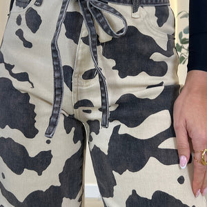 PANTALON ESTAMPADO COW PRINT
