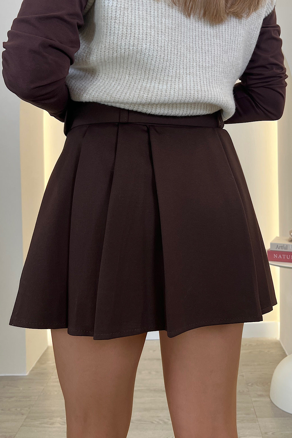 FALDA PANTALON TABLAS REBECA