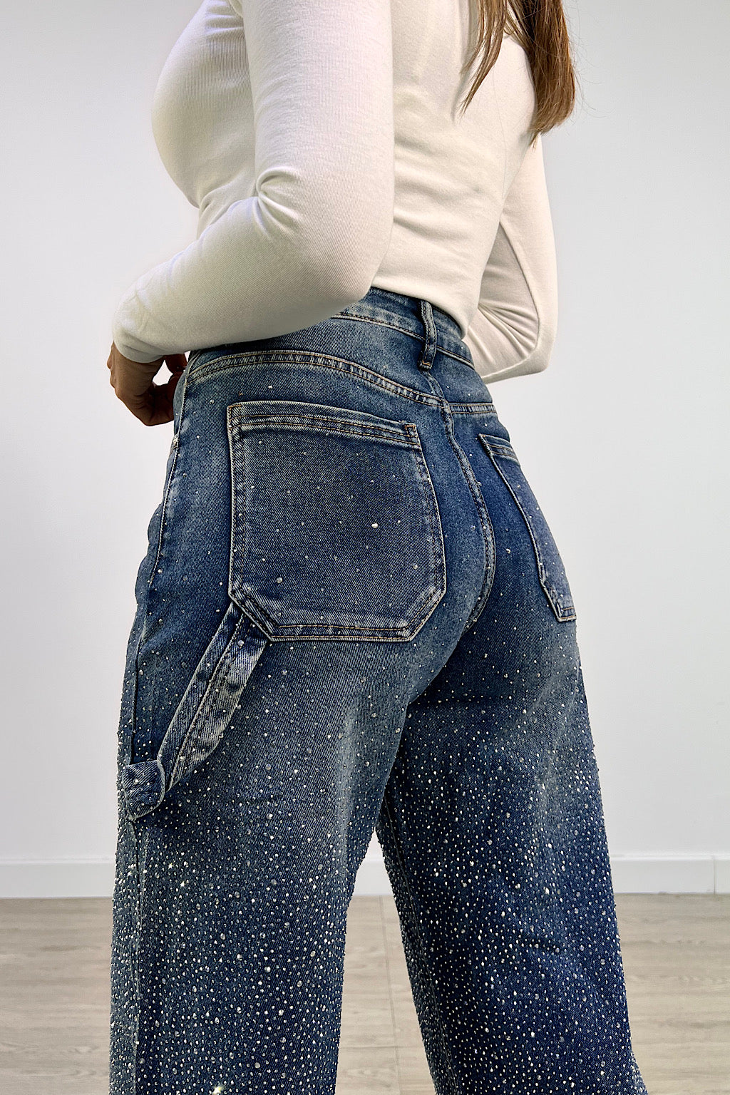 PANTALON WIDE LEG GALAXY AZUL