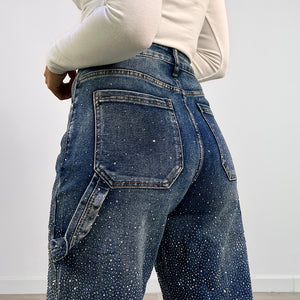 PANTALON WIDE LEG GALAXY AZUL