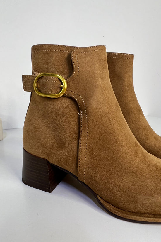 BOTIN ANTELINA CAMEL HEBILLA
