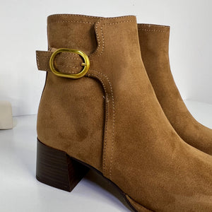 BOTIN ANTELINA CAMEL HEBILLA