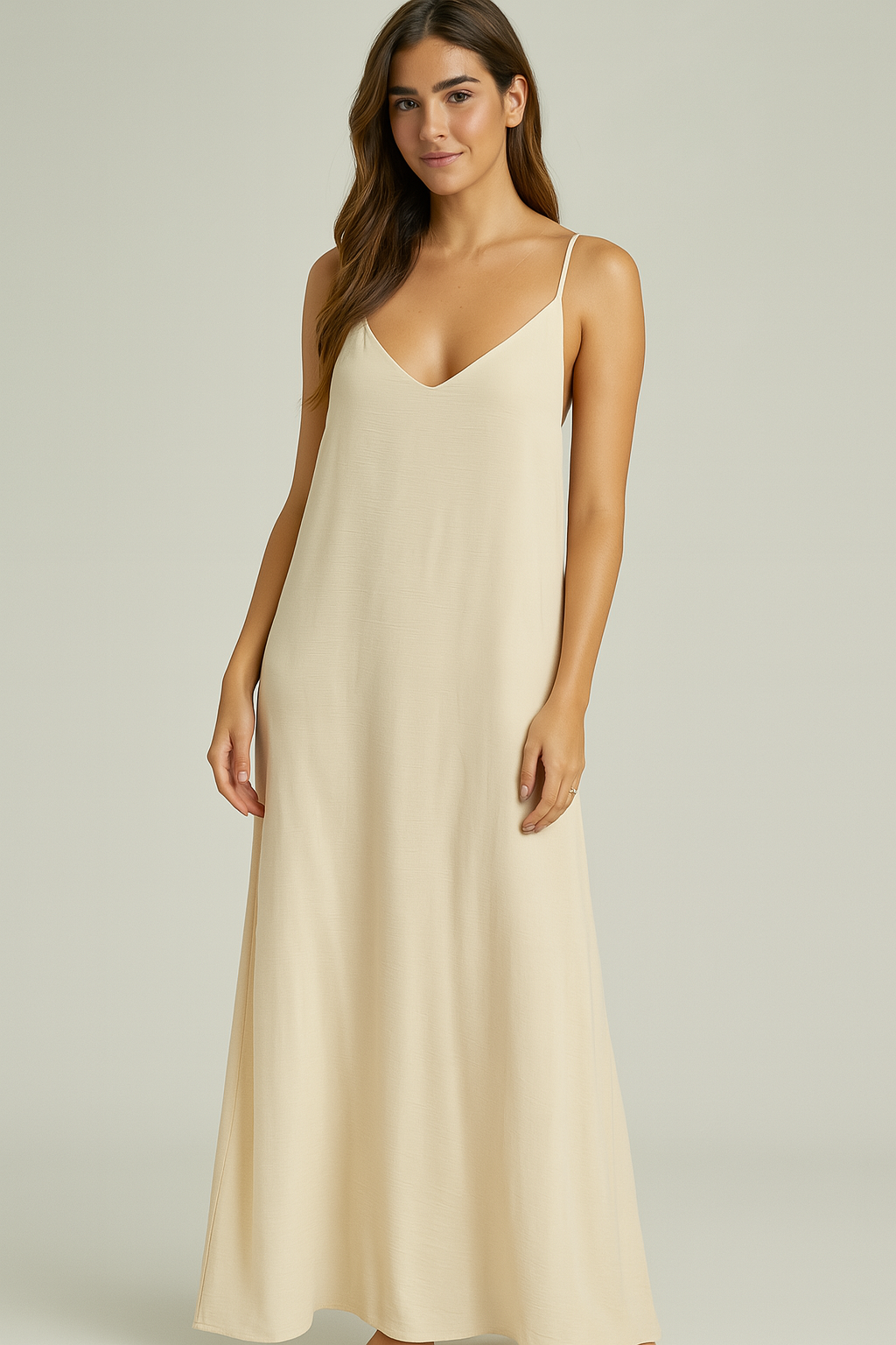 VESTIDO FLUIDO CARMESI