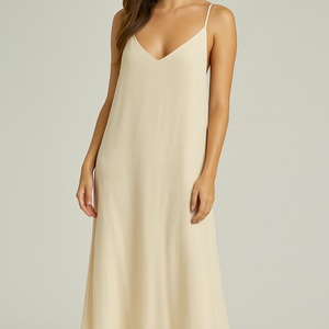 VESTIDO FLUIDO CARMESI