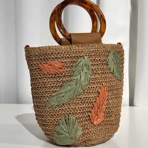 BOLSO TROPICAL RAFIA