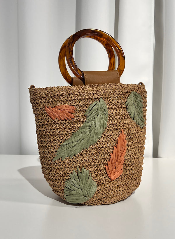 BOLSO TROPICAL RAFIA