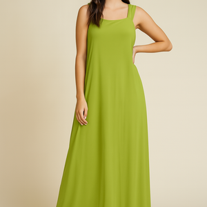 VESTIDO LARGO INDIA GREEN