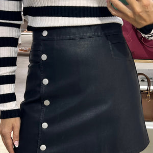FALDA PANTALON POLIPIEL BOTONES