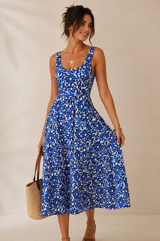 VESTIDO MIDI SANTORINI