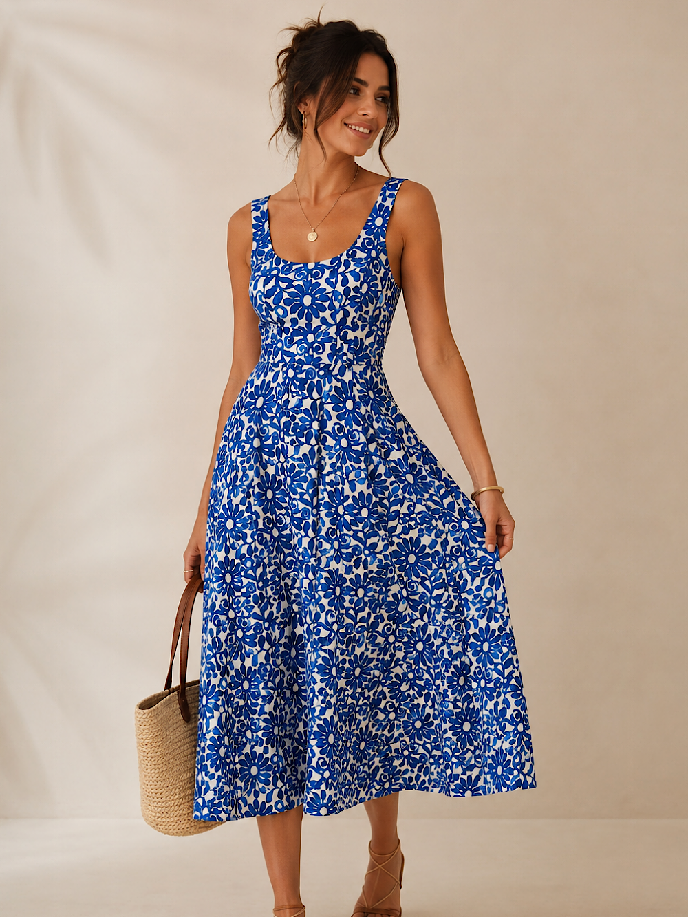 VESTIDO MIDI SANTORINI
