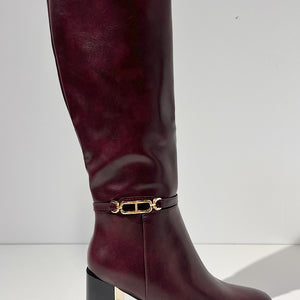 BOTA CAÑA ALTA BURDEOS