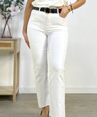 PANTALON VAQUERO FLARED BLANCO