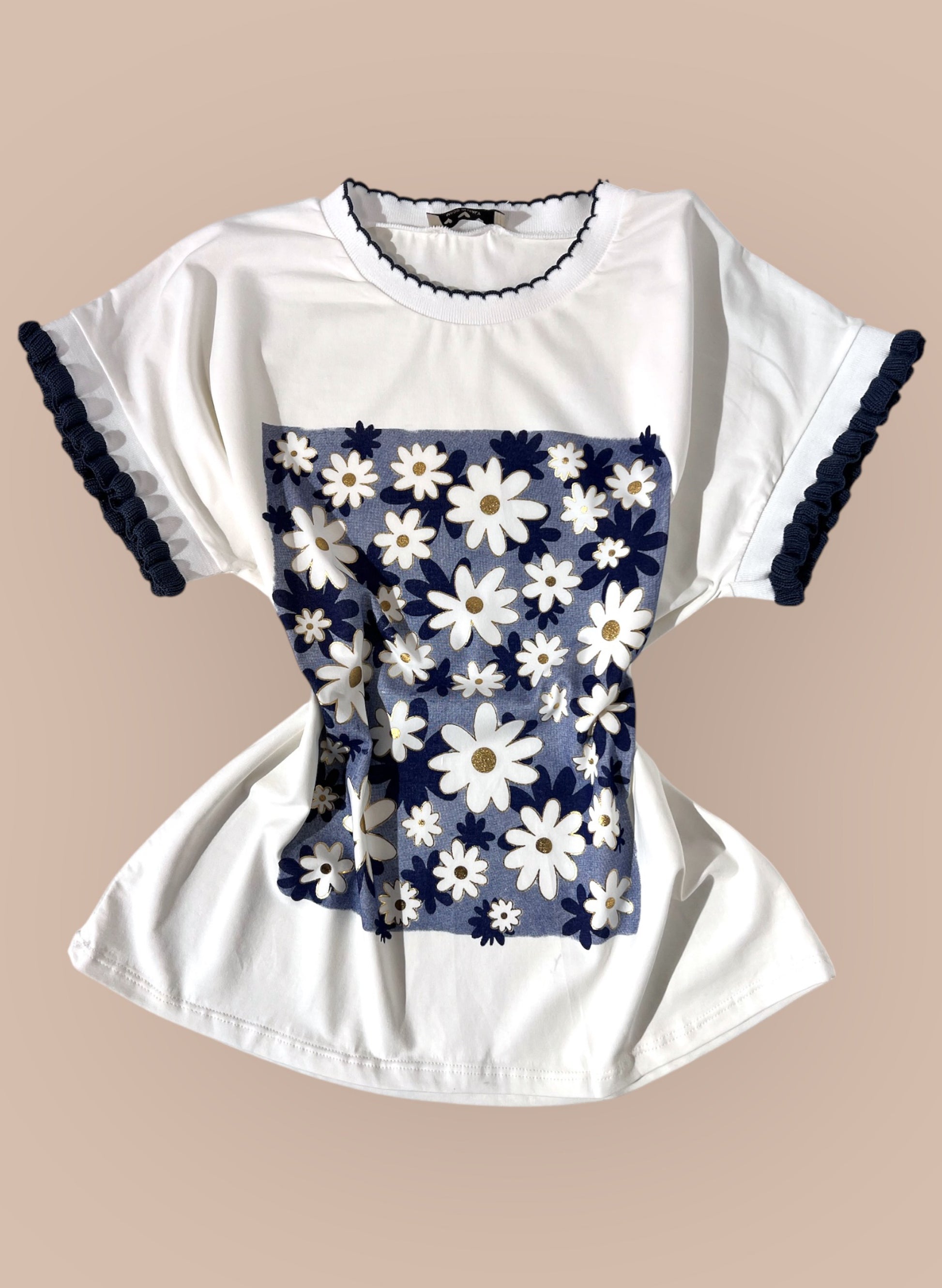 CAMISETA MANGA CORTA FLORES