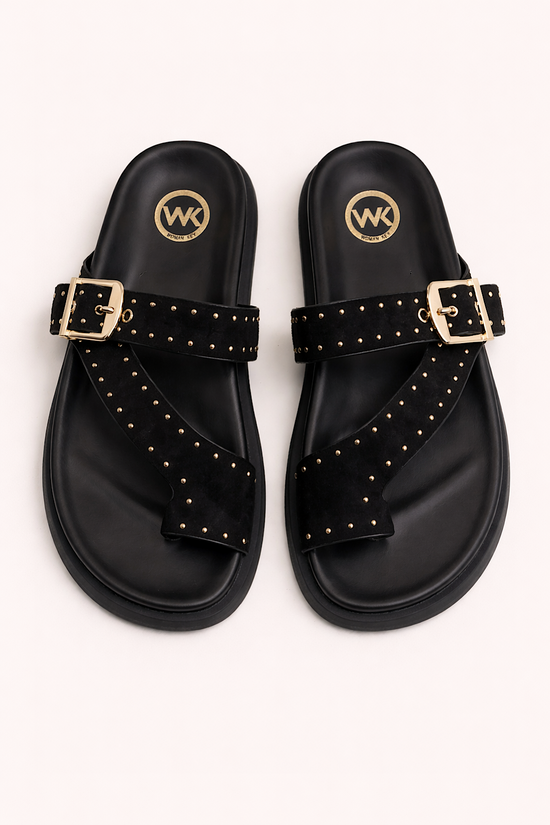 SANDALIA BIO HEBILLA NEGRO