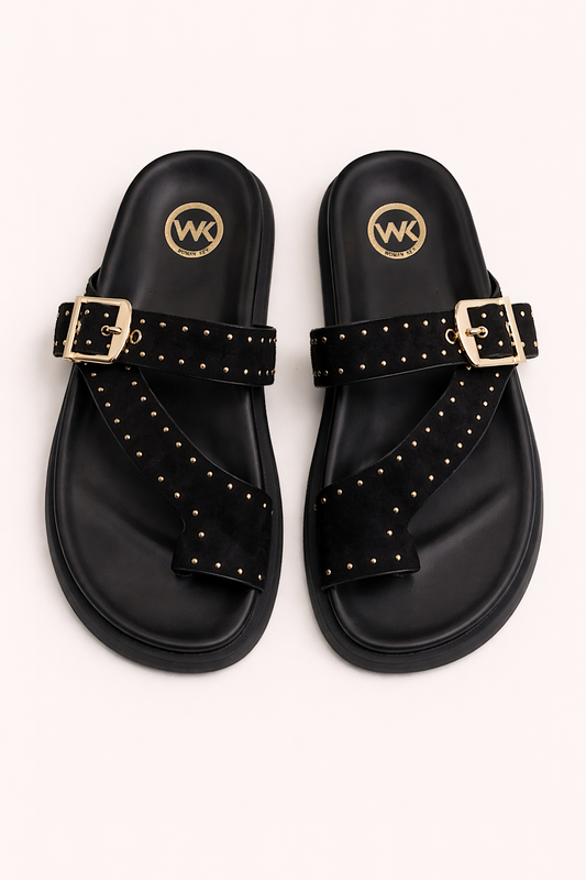 SANDALIA BIO HEBILLA NEGRO