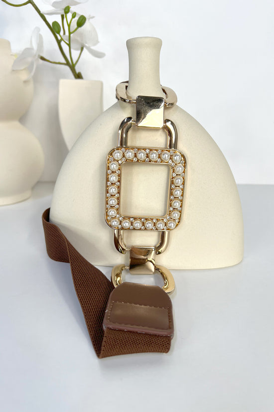 CINTURON ELASTICO PERLAS