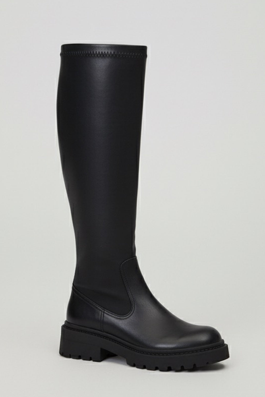 BOTA ALTA PLANA NEGRO MELISA