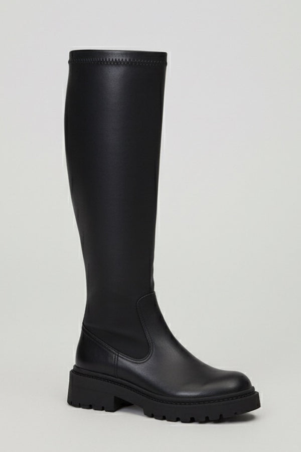 BOTA ALTA PLANA NEGRO MELISA