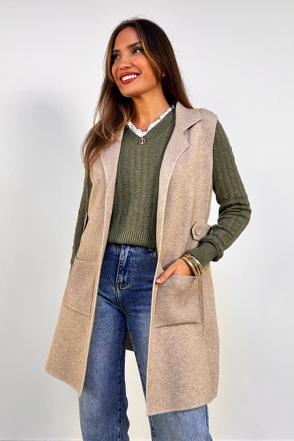 CHALECO CLASIC AMARANTA