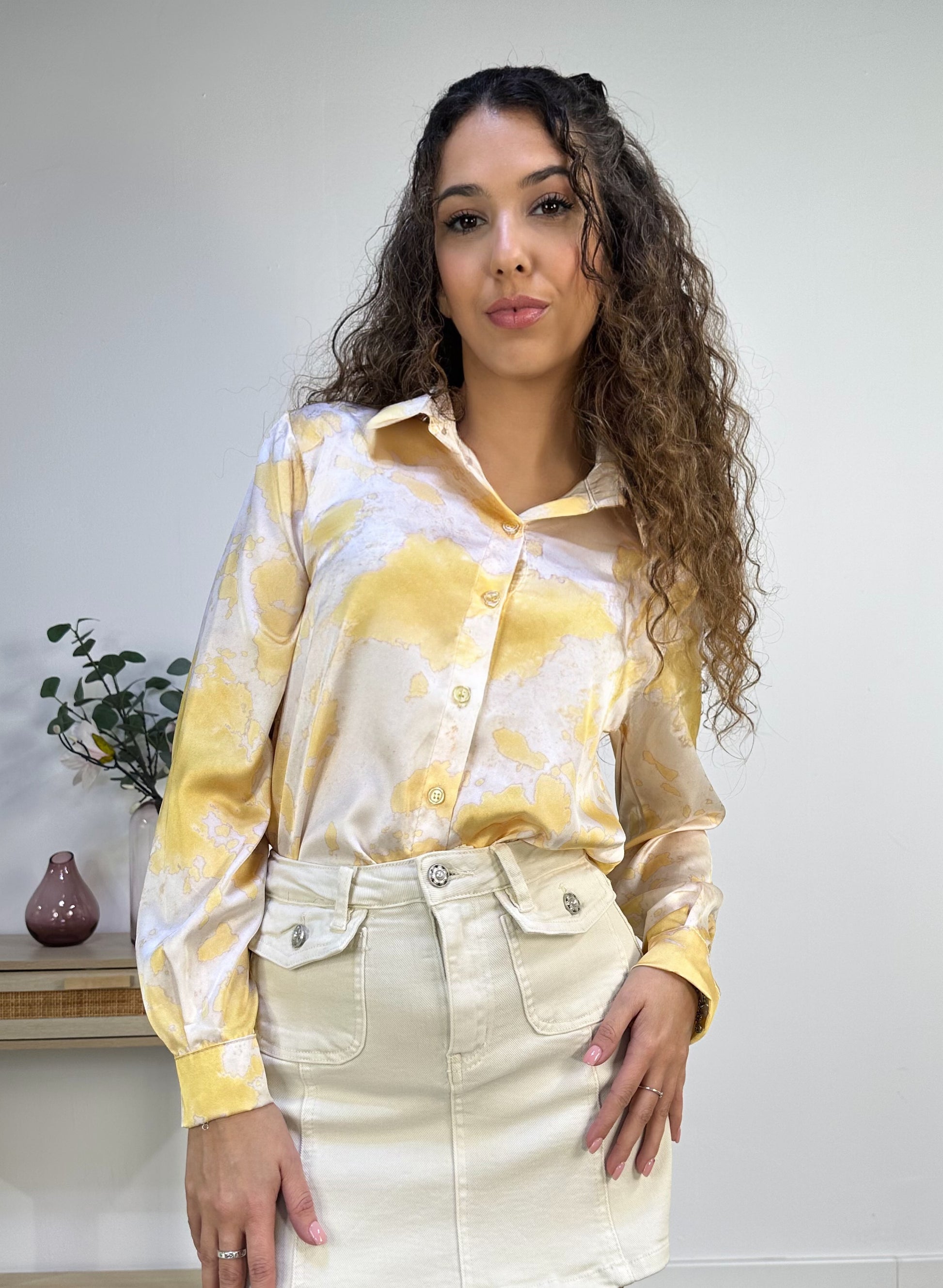 CAMISA SATINADA ESTAMPADA