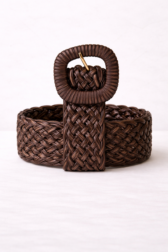 CEINTURE TRESSÉE SATINÉE