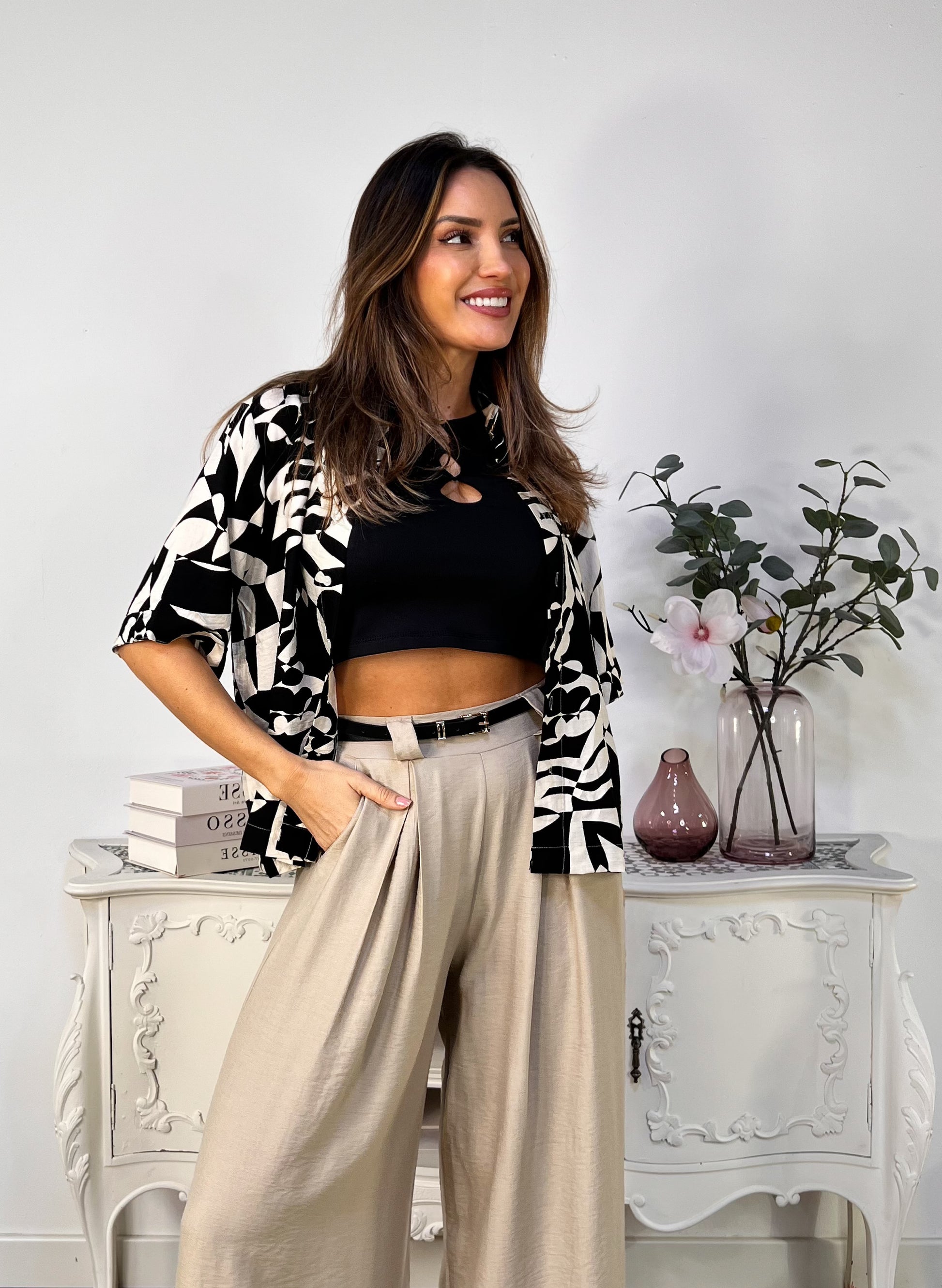 CAMISA MANGA CORTA DAKOTA BLACK