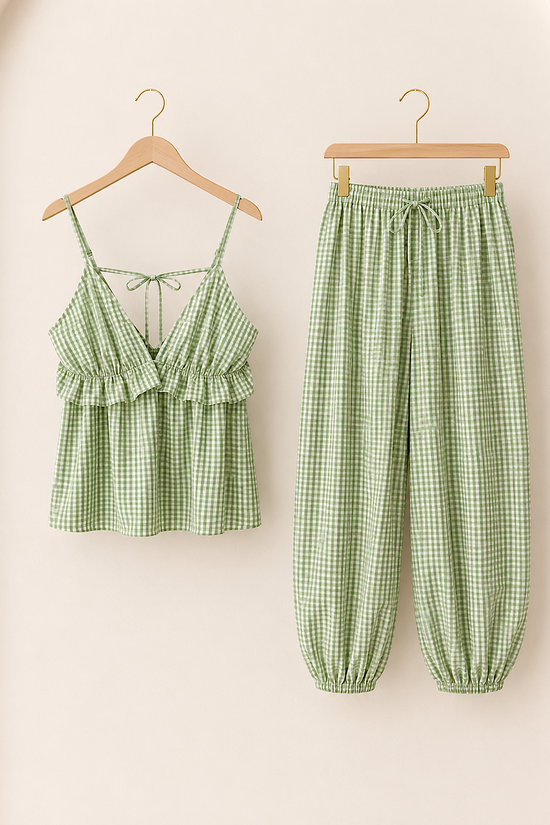 CONJUNTO VICHY BOMBACHO ALICIA
