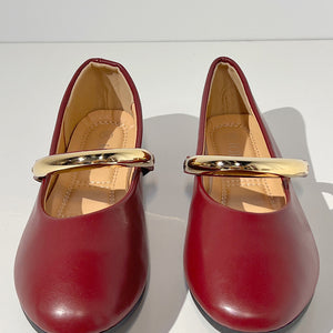 ZAPATO BAILARINA RUBY GRANATE