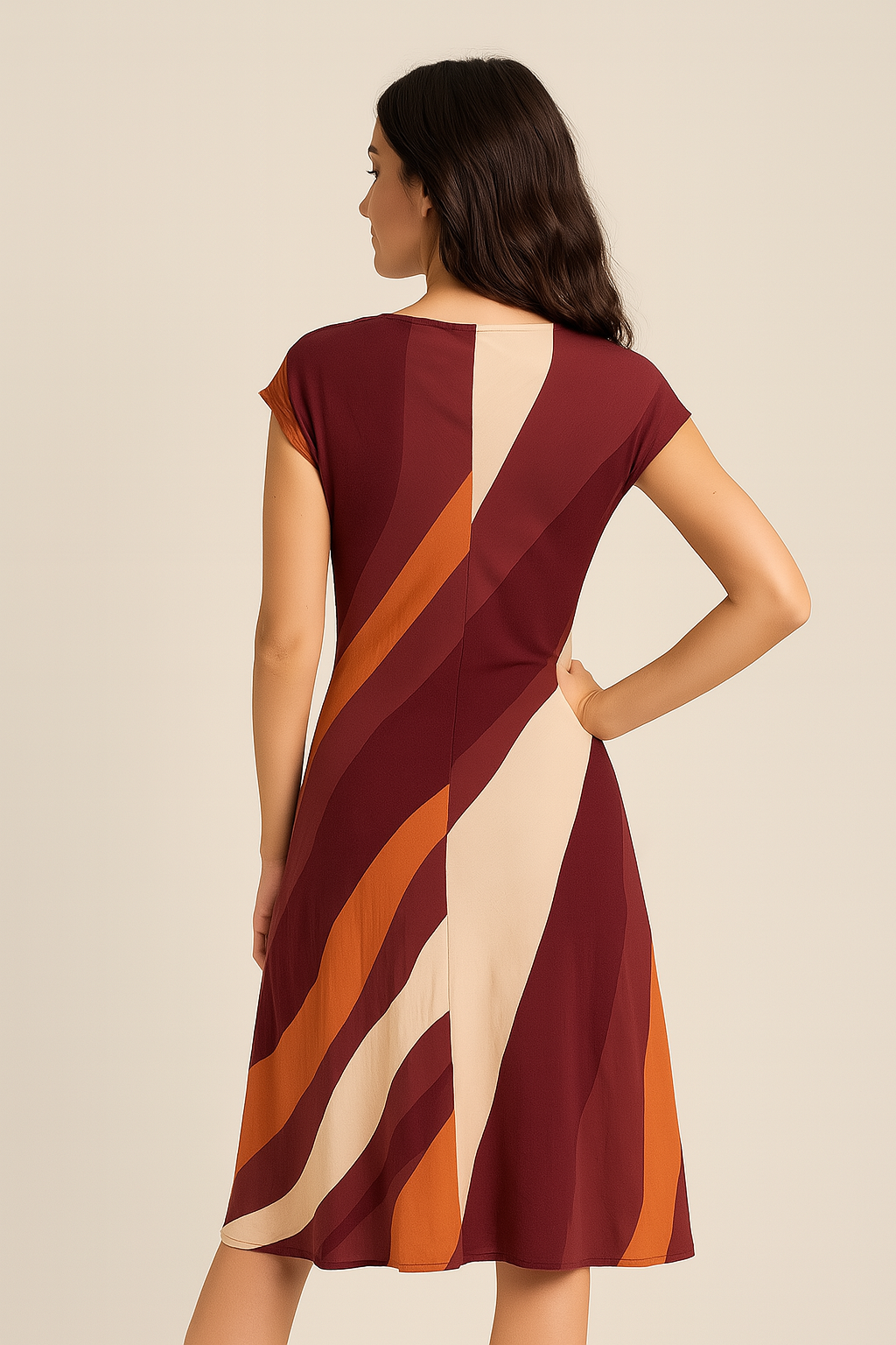 VESTIDO LARGO ZIG ZAG
