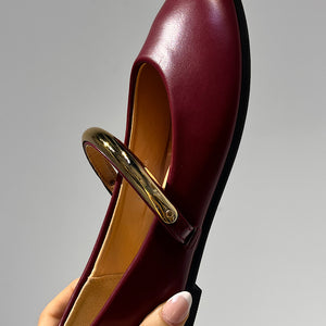 ZAPATO BAILARINA RUBY GRANATE